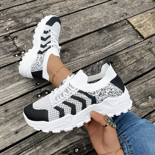 Damen atmungsaktive Lauf-Sneaker mit flexibler Sohle EB