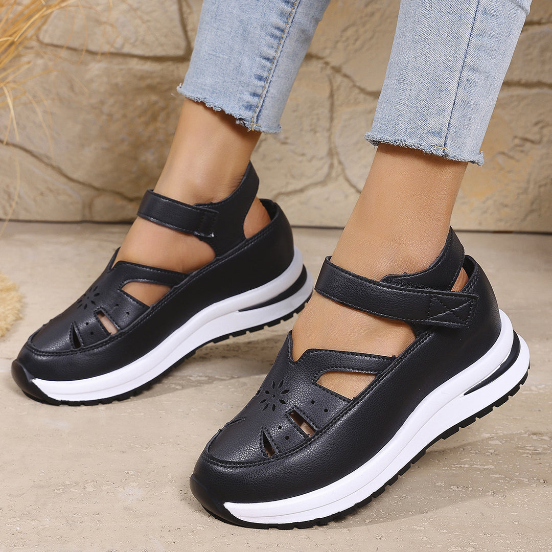 Damen orthopädische Sandalen mit verstellbarem Riemen und atmungsaktivem Obermaterial EB