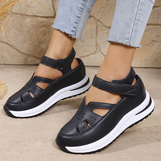 Damen orthopädische Sandalen mit verstellbarem Riemen und atmungsaktivem Obermaterial EB