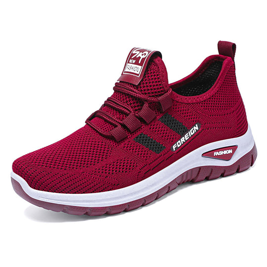 Damen Sportliche Mesh-Sneaker mit atmungsaktiver Struktur und dämpfender Sohle EB