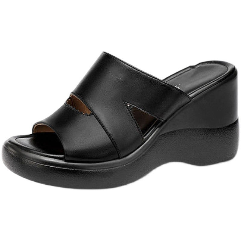 Damen Wedge-Pantoletten mit elegantem Schnitt und rutschfester Sohle EB