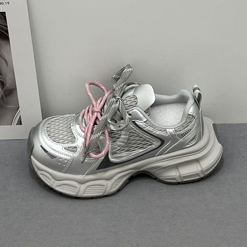 Damen Sportliche Lauf-Sneaker mit atmungsaktiver Netzstruktur und trendigem Design EB