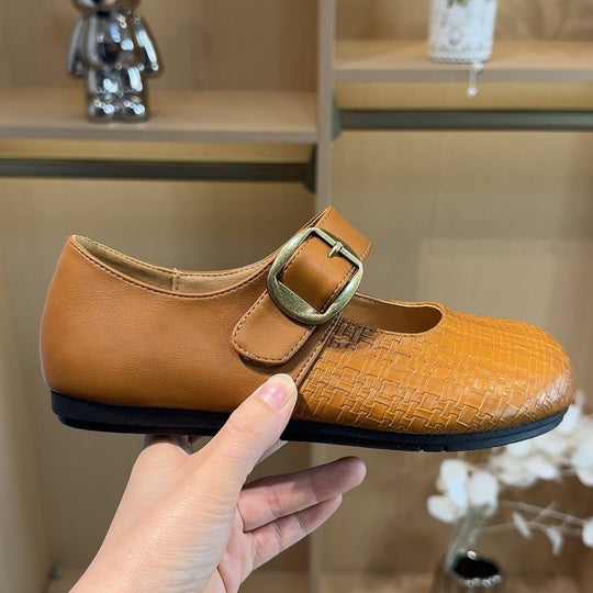 Damen Ballerinas mit eleganter Schnallenverzierung und komfortablem Fußbett EB