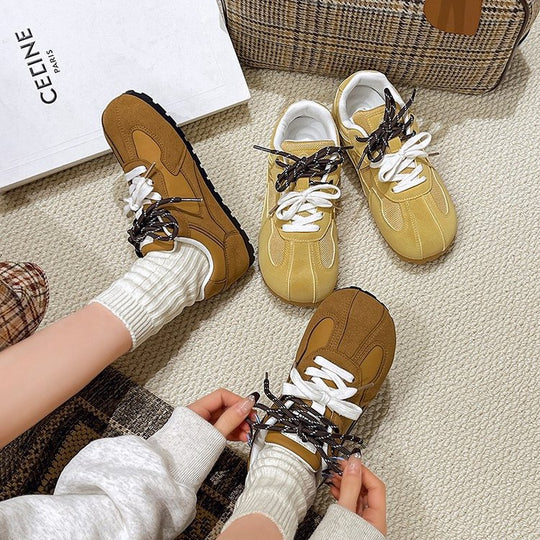 Damen Sportliche Sneaker mit atmungsaktivem Obermaterial und rutschfester Sohle EB