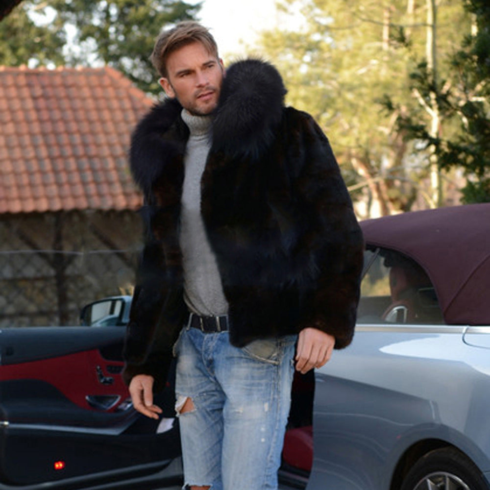 Herren Kunstfelljacke EB