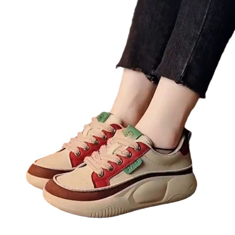 Damen Sportliche Sneakers mit dicker Sohle und komfortablem Obermaterial EB