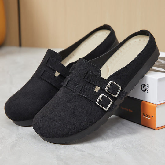 Damen Komfortable Clogs mit verstellbarem Riemen und weicher Innenausstattung EB