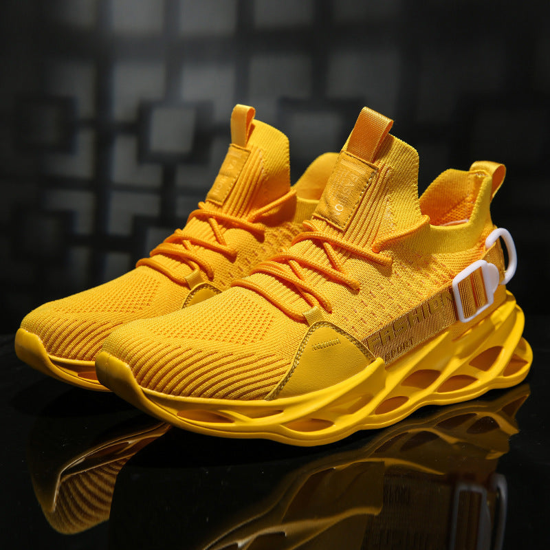 Damen Sportliche Schnür-Sneakers mit elastischem Obermaterial EB