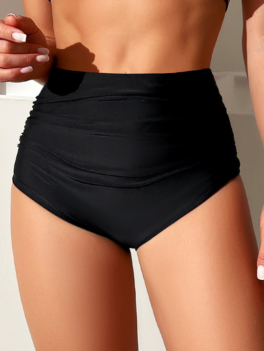 Damen Hochgeschnittene Bikini-Hose im minimalistischen Design mit komfortablem Bund EB
