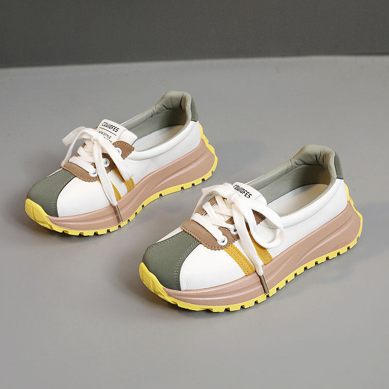Damen Sportliche Sneaker mit metallischen Akzenten und rutschfester Sohle EB