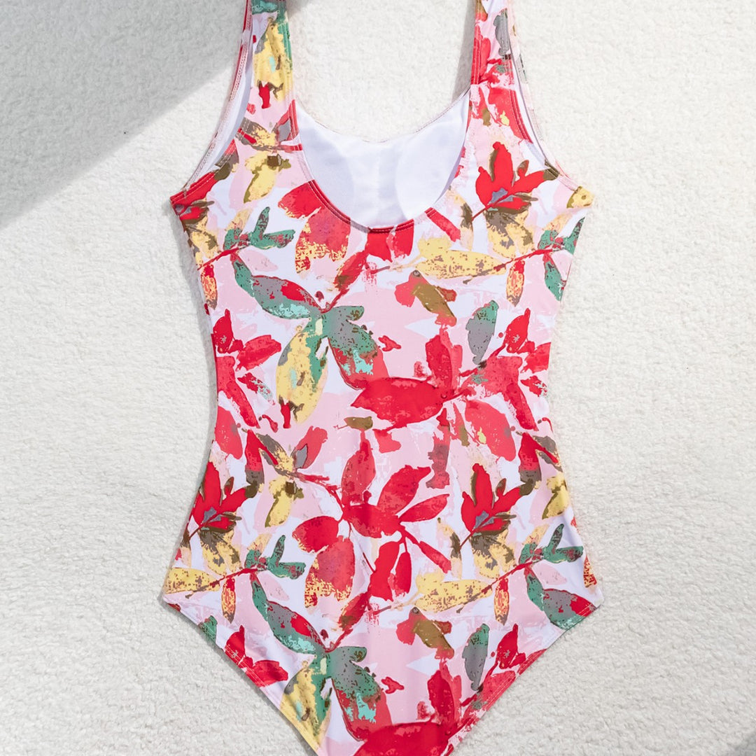 Damen Einteiliger Badeanzug mit floralem Muster EB
