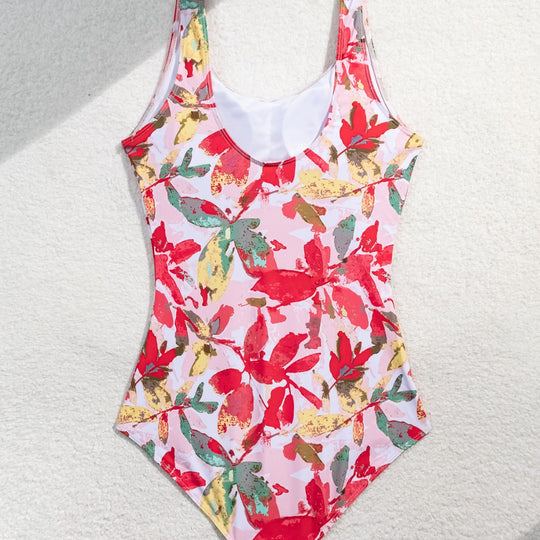 Damen Einteiliger Badeanzug mit floralem Muster EB