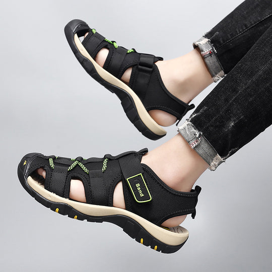 Damen Sportliche Freizeitsandalen mit rutschfester Sohle und verstellbaren Riemen EB