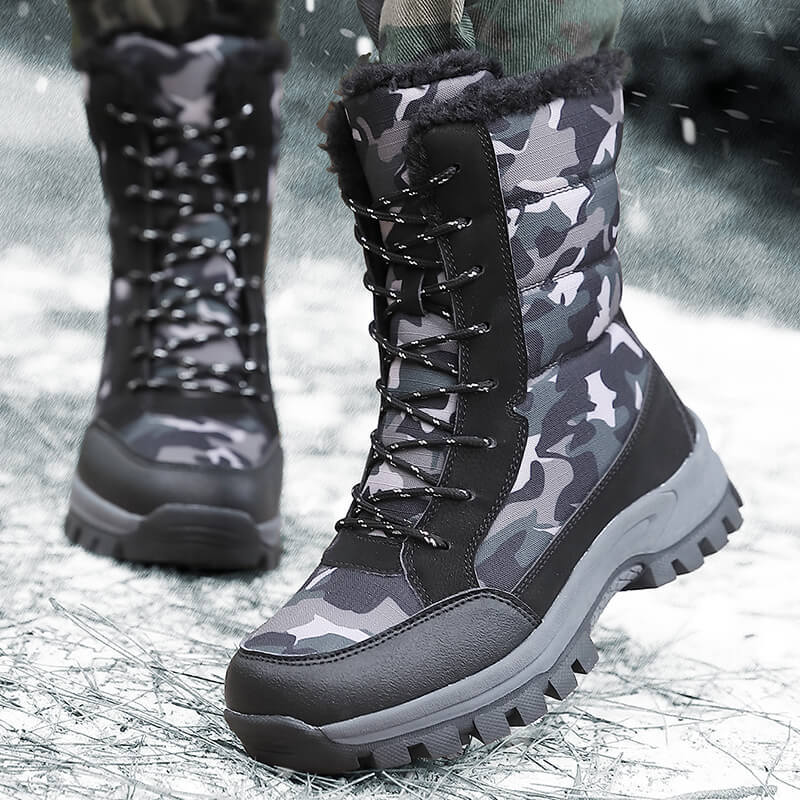 Damengefütterte Winterboots mit isolierendem Innenfutter und rutschfester Profilsohle EB