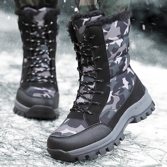Damengefütterte Winterboots mit isolierendem Innenfutter und rutschfester Profilsohle EB