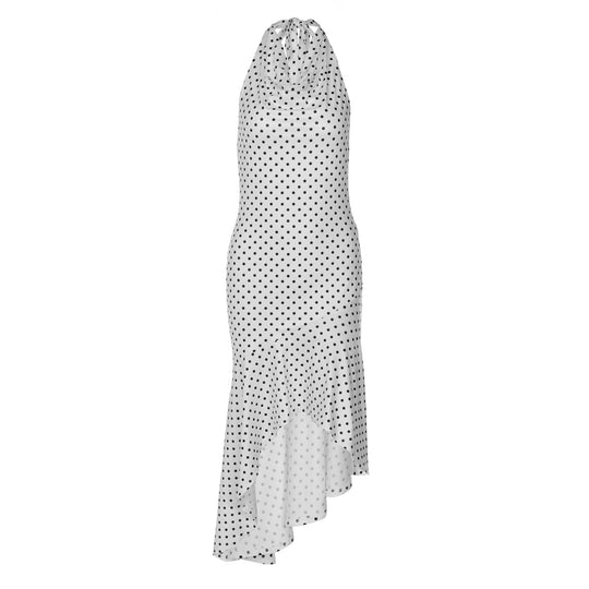 Damen ärmelloses Polka-Dots Kleid EB