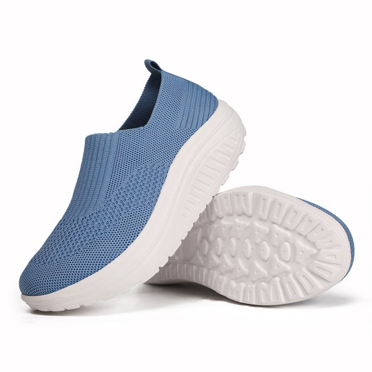 Damen nan Slip-On-Strickschuh mit elastischem Einstieg und viskoelastischer Komfortsohle EB