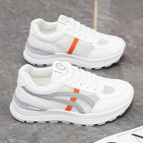 Damen Sportliche Freizeitschuhe mit atmungsaktiver Netzoberfläche und gepolsterter Dämpfung EB