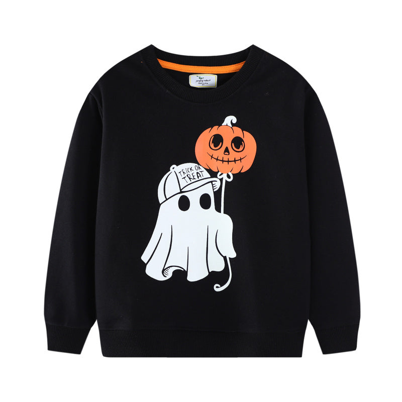 Jungen Kuschelsweatshirt mit gruseligem Halloween-Motiv EB