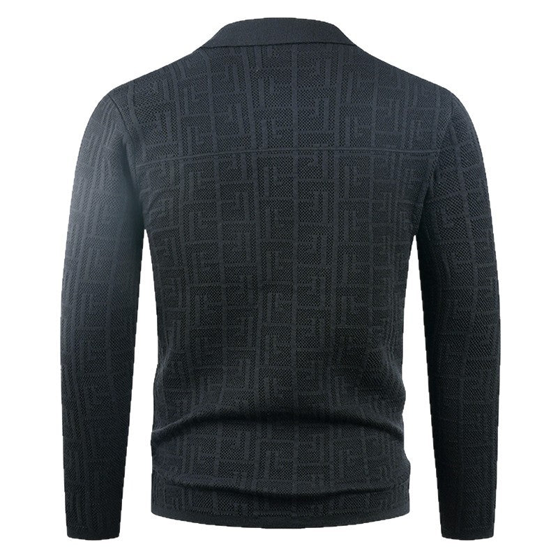 Herren modische Strickjacke mit einzigartigem Muster EB