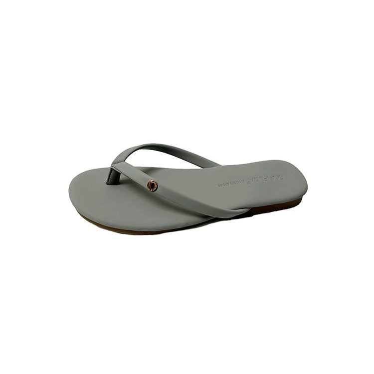 Damen Flip-Flops mit minimalistischer Riemenführung und bequemem Fußbett EB