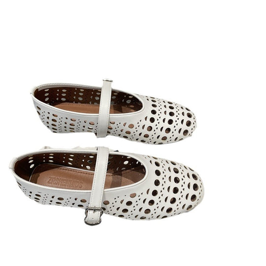 Damen Elegante und modische Clogs mit atmungsaktiver Lochmusterung EB