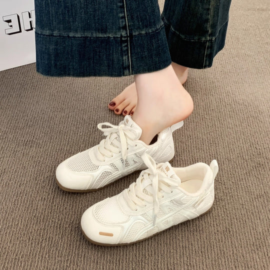 Damen Sportliche Sneakers mit atmungsaktiver Mesh-Oberfläche und stoßdämpfender Sohle EB