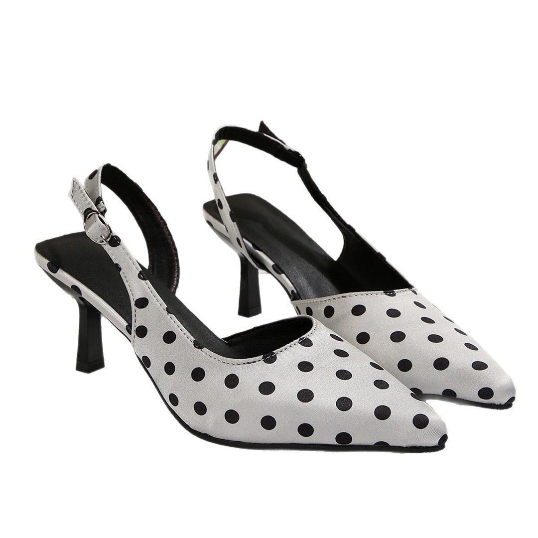 Damen Slingback-Pumps mit Punktmuster und elegantem Design EB
