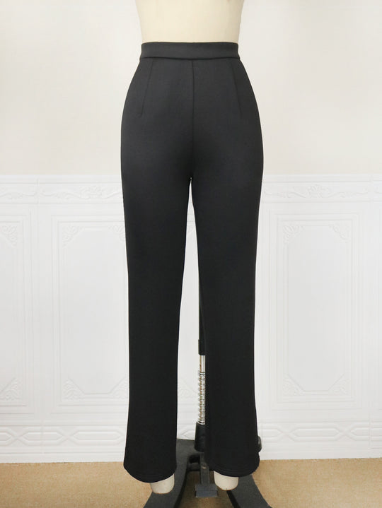 Damen elegante und bequeme hochtaillierte Hose EB