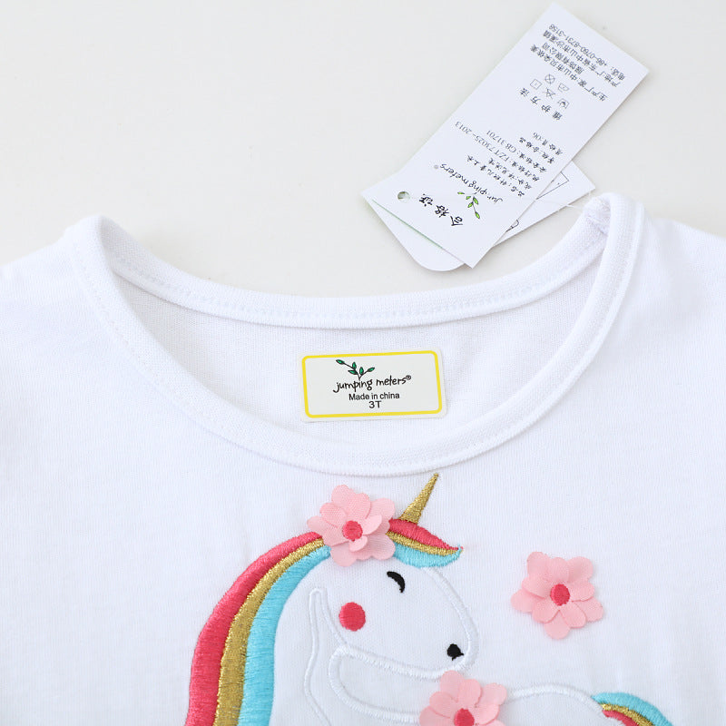 Mädchen Freizeitkleid mit zauberhaftem Einhorn-Motiv EB
