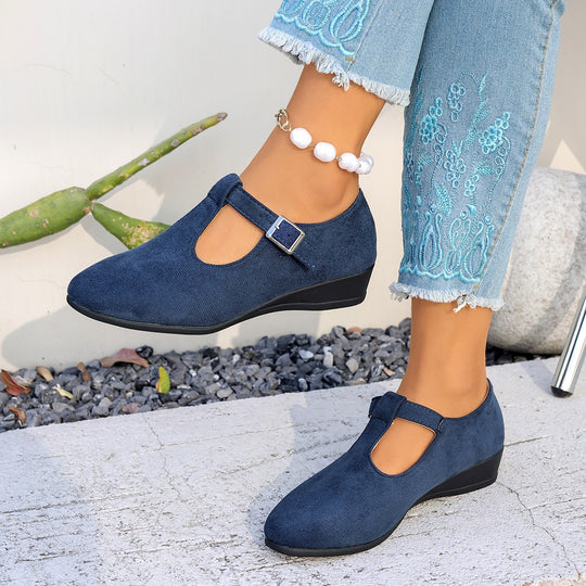 Damen Halbschuhe mit elegantem Riemendesign EB