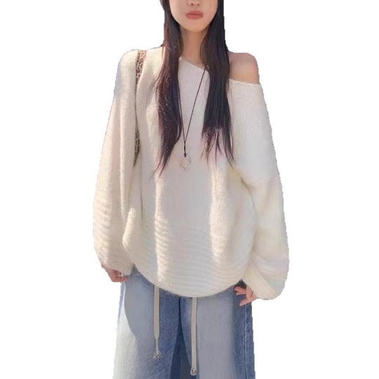 Damen Oversized Strickpullover EB