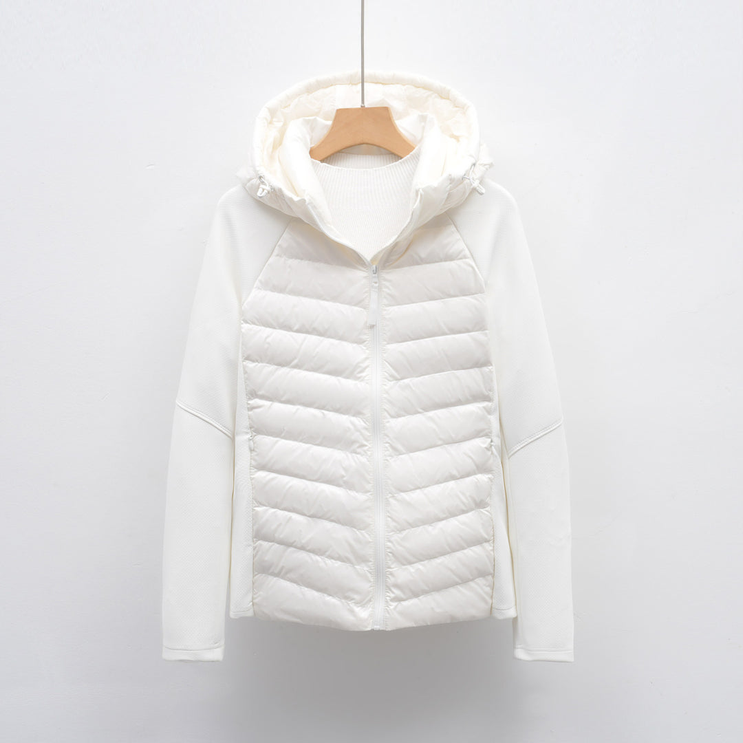 Damen vielseitige Hybridjacke mit Kapuze EB