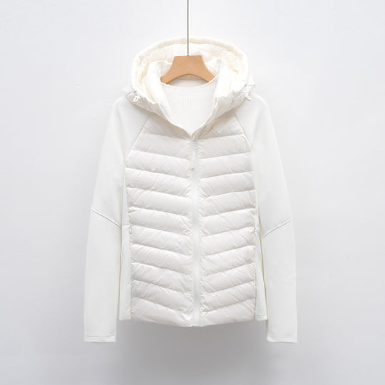 Damen vielseitige Hybridjacke mit Kapuze EB