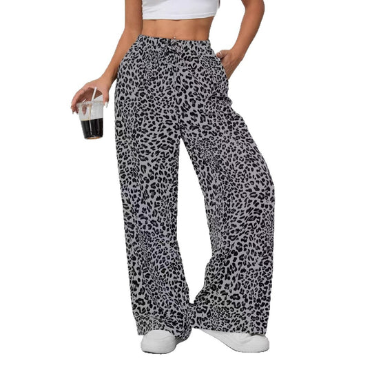 Damen Weite Tiermuster-Hose EB