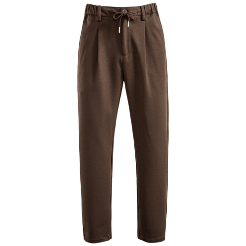 Herren Chinohose mit verstellbarem Bund und Faltenstruktur EB