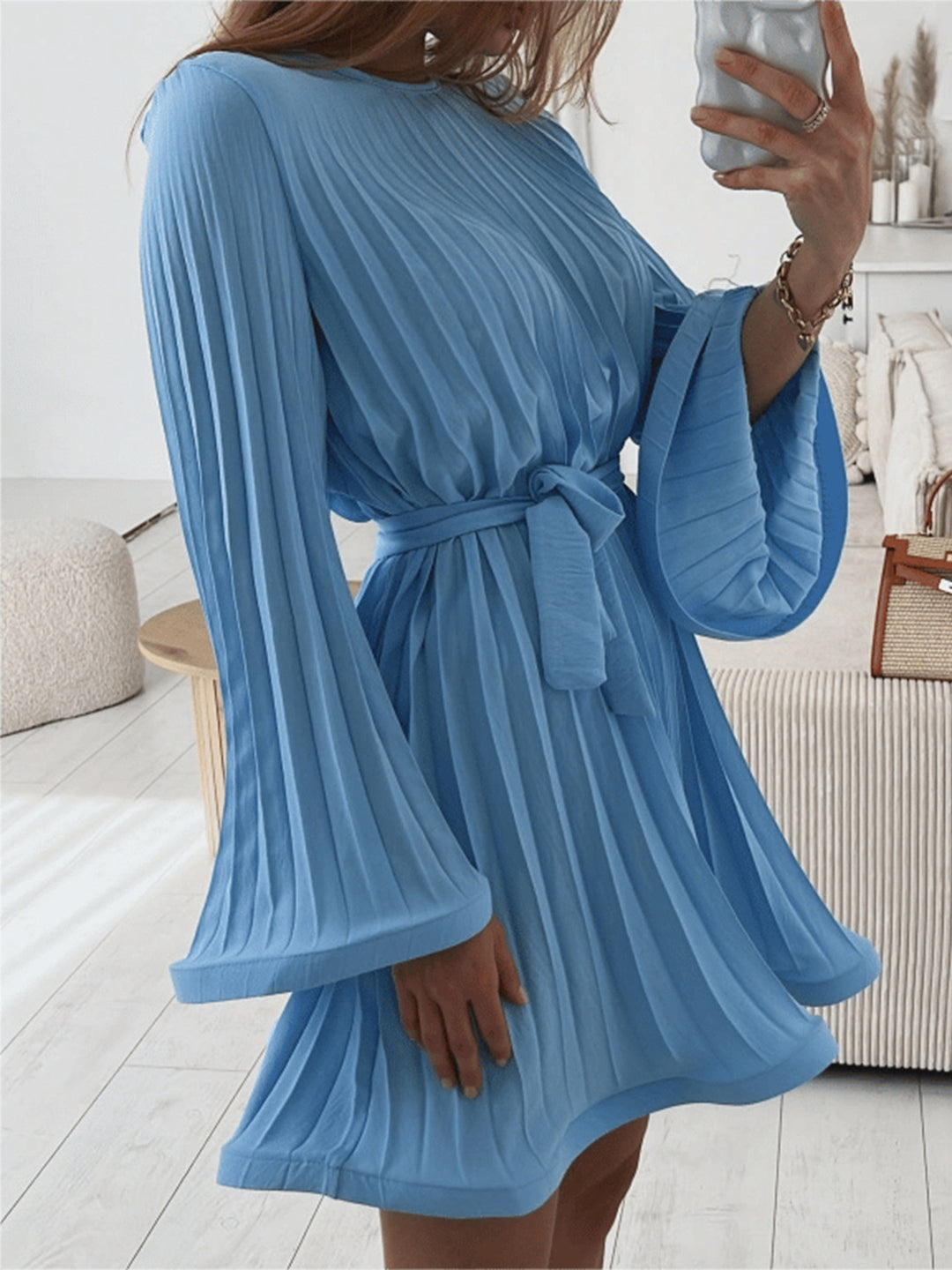 Damen asymmetrischer Maxi-Rock mit floralem Design und schwingendem Fall EB