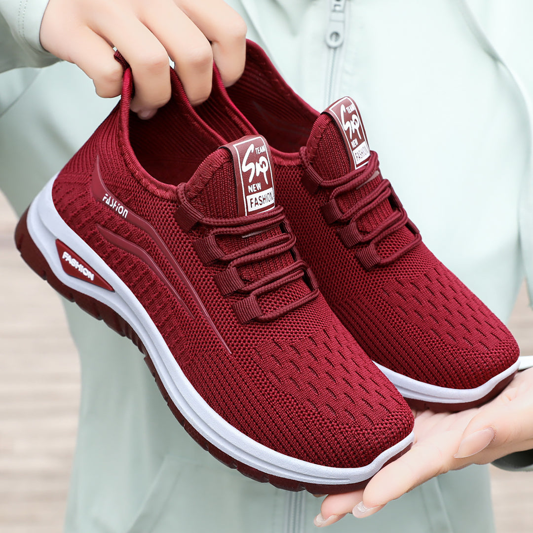 Damen nan leichter atmungsaktiver Strick-Sneaker mit dämpfender Komfortsohle EB