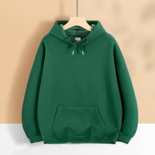 Damen nan oversized Kapuzenpulloverkleid mit Kängurutasche, verlängerter Silhouette und weichem French-Terry EB