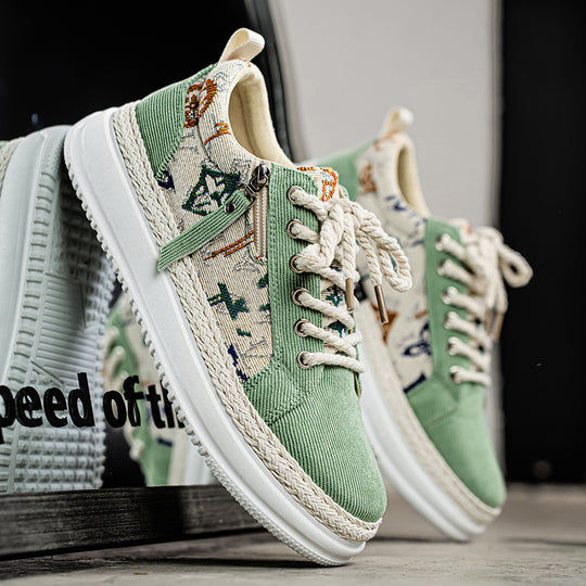 Damen Sportliche Sneaker mit einzigartigem grafischem Muster und dämpfender Sohle EB