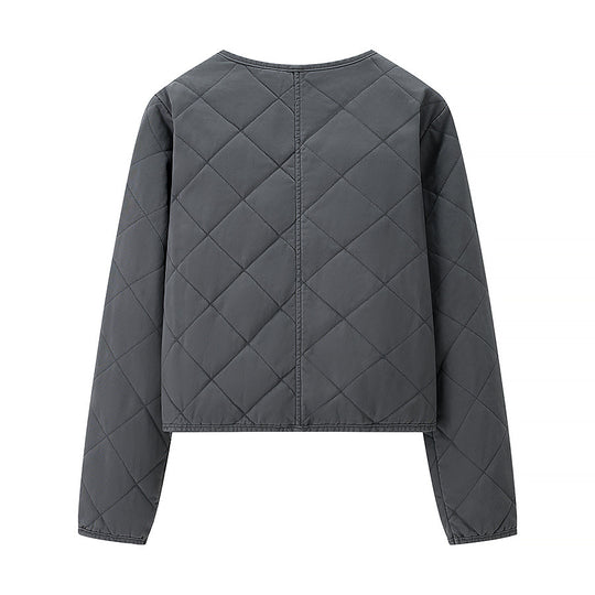 Damen gesteppte Übergangsjacke mit praktischem Reißverschluss und eleganten Taschen EB