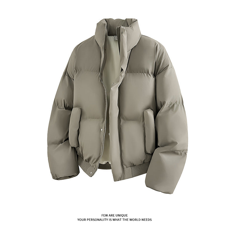 Herren Modische Steppjacke mit hohem Kragen und praktischen Taschen EB