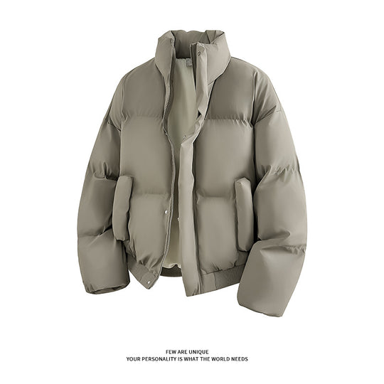 Herren Modische Steppjacke mit hohem Kragen und praktischen Taschen EB