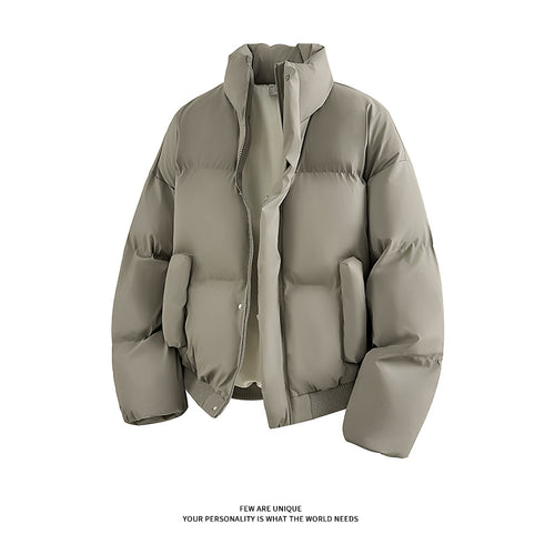 Herren Modische Steppjacke mit hohem Kragen und praktischen Taschen EB