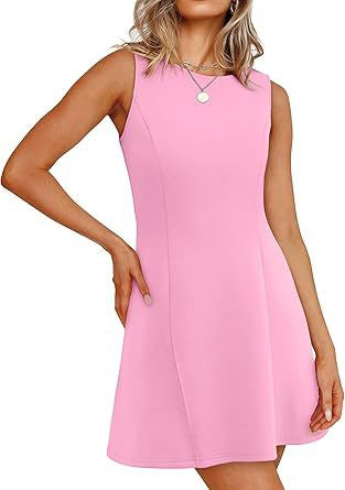 Damen ärmelloses A-Linien Kleid mit zeitlosem Schnitt EB