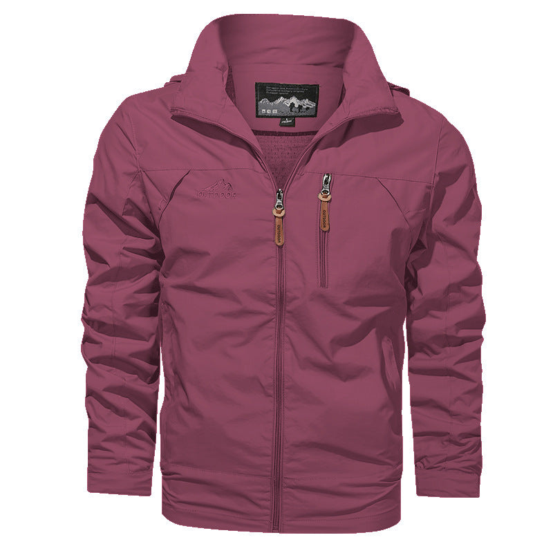 Herren Atmungsaktive Trekking-Softshelljacke mit wasserabweisender Oberfläche und Brustzip EB