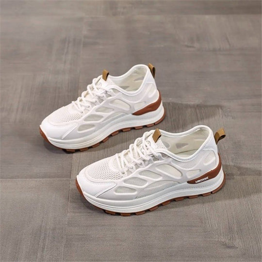 Damen Atmungsaktive Laufschuhe mit flexiblem Mesh-Obermaterial und dämpfender Sohle EB