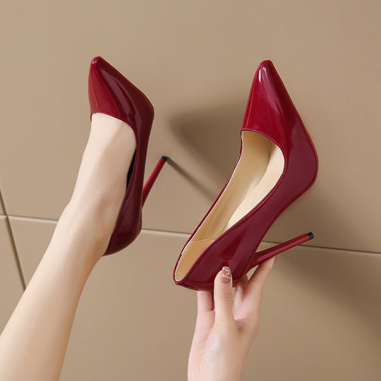 Damen elegante High Heels mit roter Sohle EB