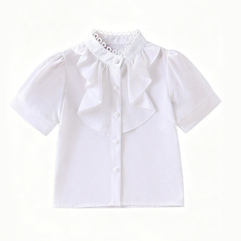 Mädchen Bluse mit Rüschendetails EB