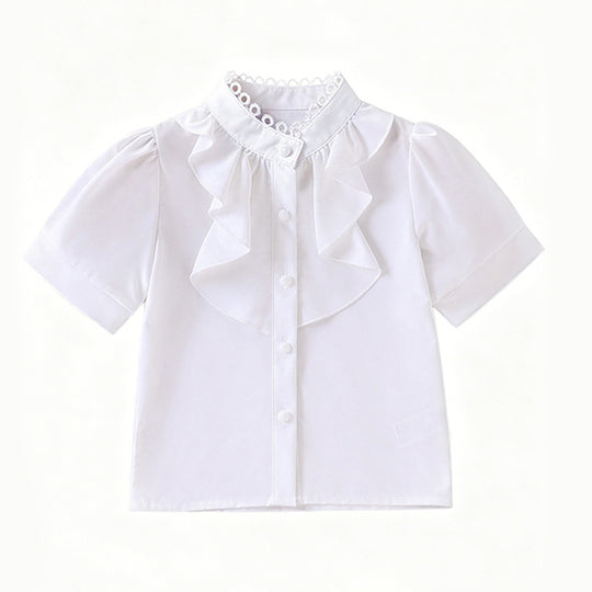 Mädchen Bluse mit Rüschendetails EB